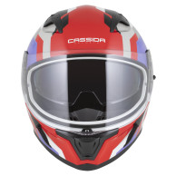 Cassida Orbit Track Rot Fluoreszierend - Integralhelm ECE 22.06