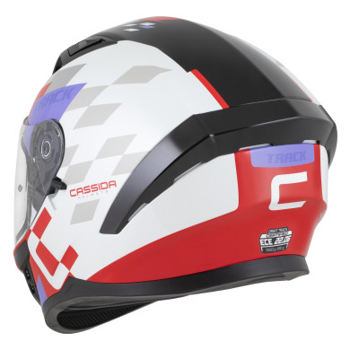 Cassida Orbit Track red fluo - ECE 22.06 integral helmet