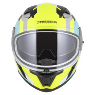 Cassida Orbit Track Weiß Fluoreszierend - Integralhelm ECE 22.06