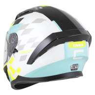 Cassida Orbit Track biały fluo – kask integralny ECE 22.06