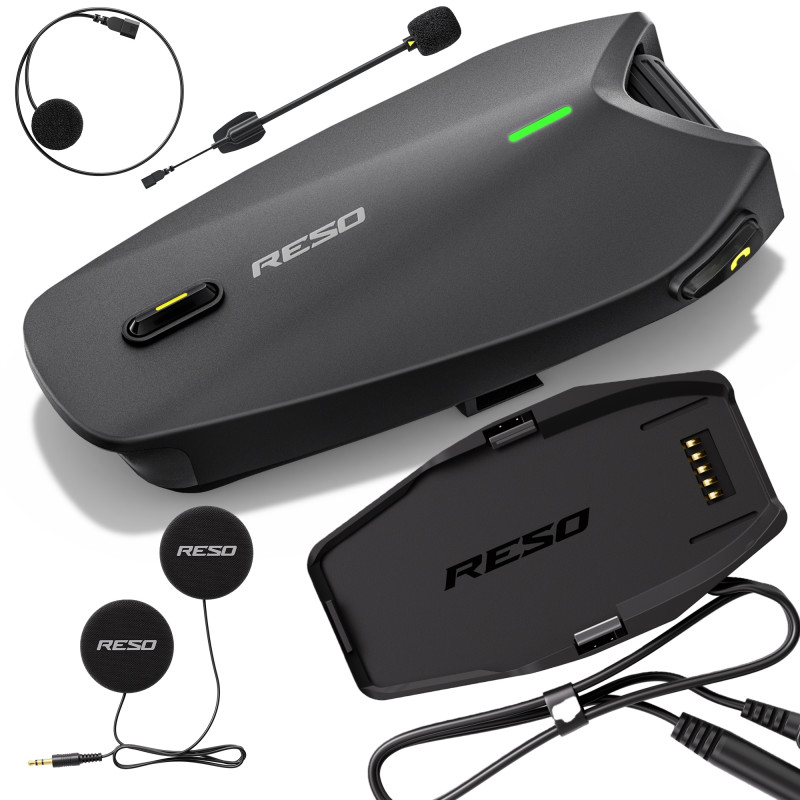 ResoPRO DuoSync motocyklový interkom 2× Mesh bez omezení dosahu MagneticDoc
