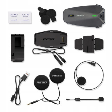 ResoPRO DuoSync Motorrad-Intercom 2× Mesh ohne Reichweitenbegrenzung MagneticDoc