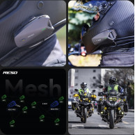 ResoPRO DuoSync Motorrad-Intercom 2× Mesh ohne Reichweitenbegrenzung MagneticDoc