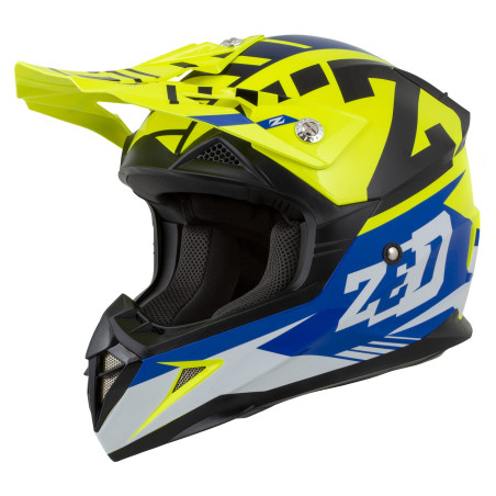 helmet X1.9 TARGA, ZED (žlutá fluo/modrá/černá/bílá) 2026