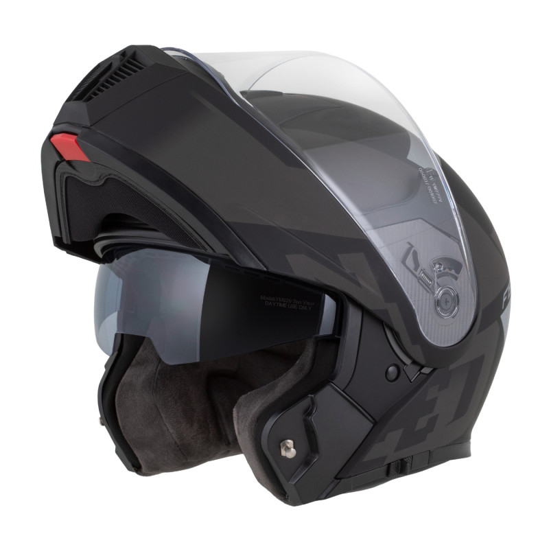 F19 helmet, ZED (black matt/dark grey) 2026