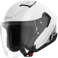 OUTSTAR 2, Smart Open Face, hálós kommunikációs rendszerrel, fényes fehér, ECE 22.06
