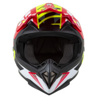 X1.9D TARGA sisak, ZED, gyerekeknek (piros/fluoreszkáló sárga/fekete/fehér) 2026