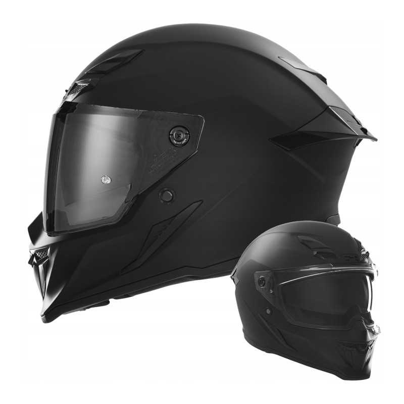 NOX Goliath motorcycle helmet with Pinlock-compatible visor and intercom, ECE 22.06 certified + 2x visors