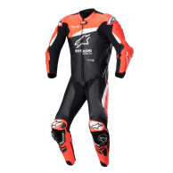 gP PLUS 4 egyrészes öltöny, TECH-AIR kompatibilis, ALPINESTARS (fekete/fluoreszkáló/fehér)