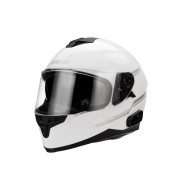OUTRIDE, Bluetooth-Helm, Vollgesicht, weiß glänzend