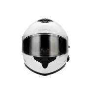 OUTRIDE, Bluetooth helma, celoobličejová, bílá lesklá