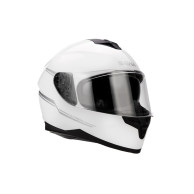 OUTRIDE, Bluetooth prilba, celo tvárová, biela lesklá