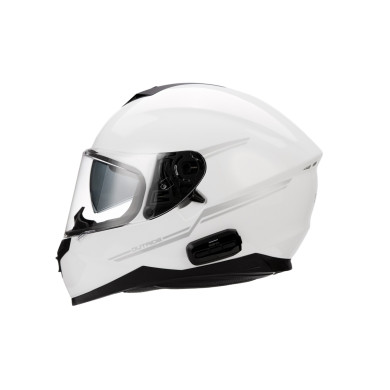 OUTRIDE, Bluetooth sisak, full face, fehér fényes