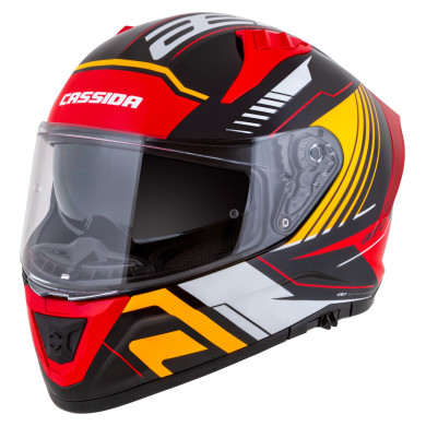 Helm Aero Drome, CASSIDA (Schwarz-Perlmutt/Orange/Rot/Weiß) 2026