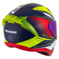Aero Drome-Helm, CASSIDA (perlmuttblau/gelb/orange/rot/weiß) 2026