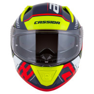 Aero Drome-Helm, CASSIDA (perlmuttblau/gelb/orange/rot/weiß) 2026