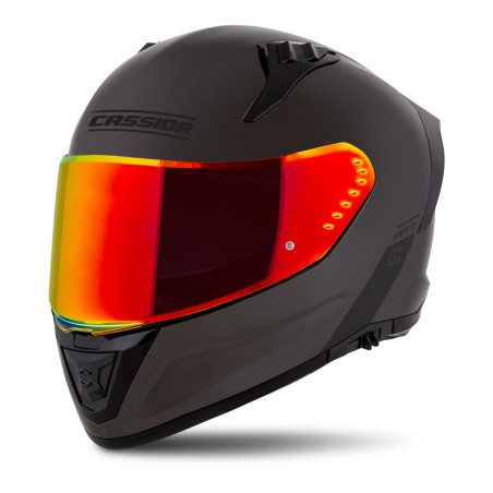 Prilba Aero Super Solid, CASSIDA (tmavý chróm/čierna) 2026