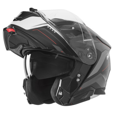 helmet N967 CONQUER, NOX (black matt, white, red) 2026
