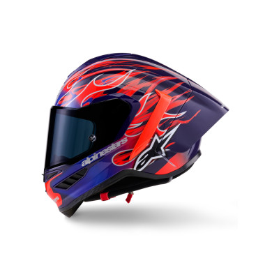 helmet SUPERTECH R10 FLYTE limited edition JORGE MARTIN, ALPINESTARS (purple/red) 2026