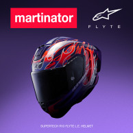 helmet SUPERTECH R10 FLYTE limited edition JORGE MARTIN, ALPINESTARS (purple/red) 2026