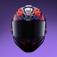 helmet SUPERTECH R10 FLYTE limited edition JORGE MARTIN, ALPINESTARS (purple/red) 2026
