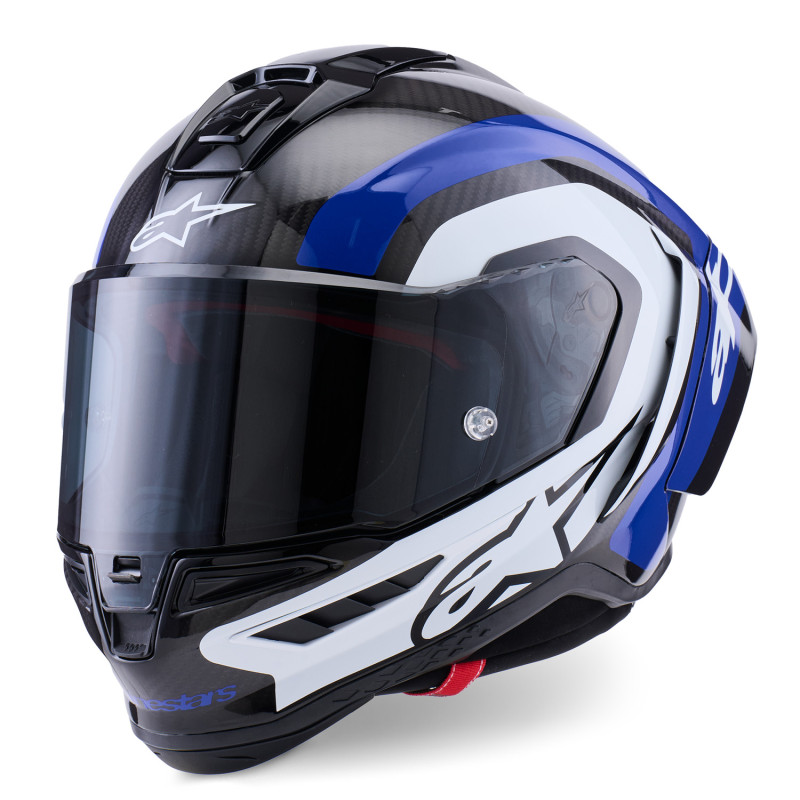 Alpinestars Supertech R10 Arius Carbon - motoros sisak ECE 22.06 / DOT / FIM kék