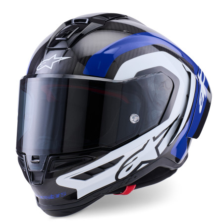 Alpinestars Supertech R10 Arius Carbon - motoros sisak ECE 22.06 / DOT / FIM kék