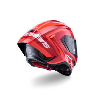 sUPERTECH R10 ARIUS Red sisak, ALPINESTARS (piros/piros/piros/karbon/fehér) 2026