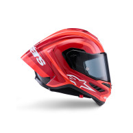 sUPERTECH R10 ARIUS Red sisak, ALPINESTARS (piros/piros/piros/karbon/fehér) 2026