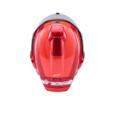 sUPERTECH R10 ARIUS Red sisak, ALPINESTARS (piros/piros/piros/karbon/fehér) 2026