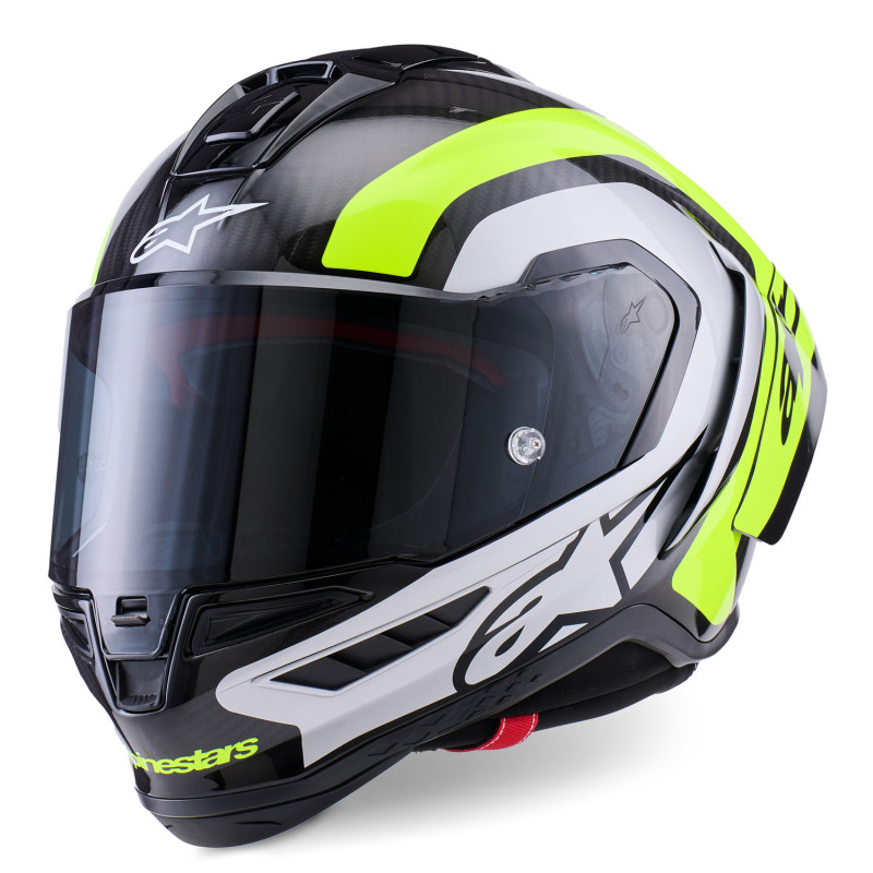 sUPERTECH R10 ARIUS sisak, ALPINESTARS (karbon/fluo sárga/fehér) 2026