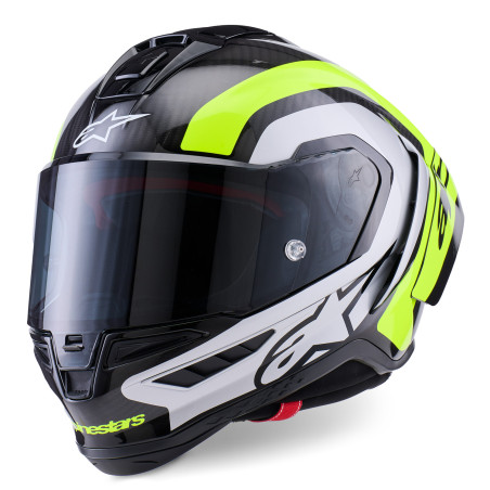 sUPERTECH R10 ARIUS Helm, ALPINESTARS (Carbon/ Fluo gelb/weiß) 2026