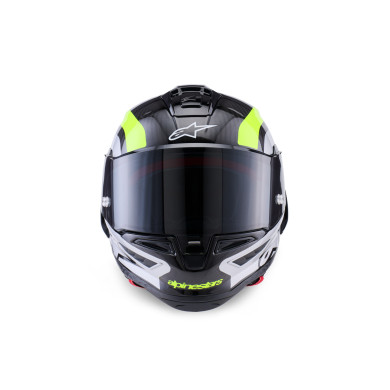přilba SUPERTECH R10 ARIUS, ALPINESTARS (carbon/ fluo yellow/white) 2026