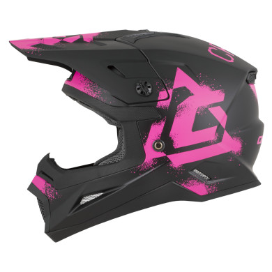 Kask Cross Cup 2 Crew Junior, CASSIDA (schwarz matt/pink fluo) 2026