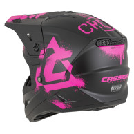 Kask Cross Cup 2 Crew Junior, CASSIDA (schwarz matt/pink fluo) 2026