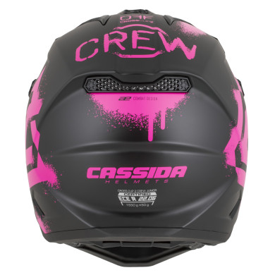 Kask Cross Cup 2 Crew Junior, CASSIDA (schwarz matt/pink fluo) 2026