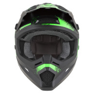 Kask Cross Cup 2 Crew Junior, CASSIDA (schwarz matt/leuchtend grün) 2026