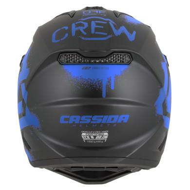 Kask Cross Cup 2 Crew Junior, CASSIDA (schwarz matt/blau) 2026
