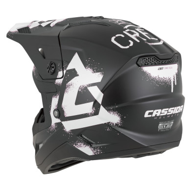 Cross Cup 2 Crew Junior Helmet, CASSIDA (matt black/white) 2026