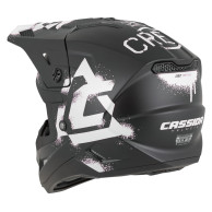 Kask Cross Cup 2 Crew Junior, CASSIDA (schwarz matt/weiß) 2026