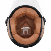 Kask NOX Heritage niebieski ECE 22.06 otwarty Vespa skuter
