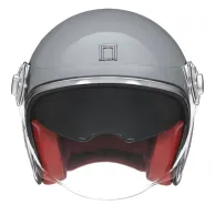 NOX Heritage Nardo Grey ECE 22.06 nyitott sisak Vespa robogóhoz