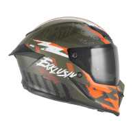 Integral-Motorradhelm NOX Goliath Cut’d khaki matt orange 2026