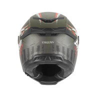 NOX Goliath Cut’d full face motorcycle helmet khaki matt orange 2026