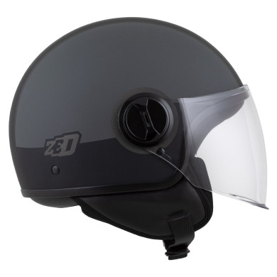 Kask motocyklový ZED C35 šedý matný jet ECE 22.06 lehký