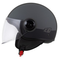 Kask motocyklový ZED C35 šedý matný jet ECE 22.06 lehký