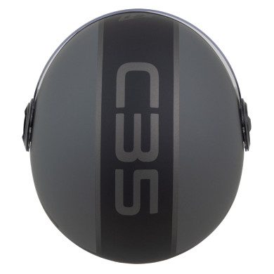 Kask motocyklový ZED C35 šedý mat jet ECE 22.06 ľahký