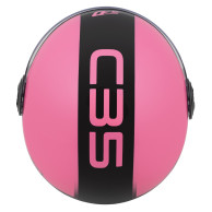 ZED C35 różowy czarny – kask otwarty ECE 22.06, 1150 g
