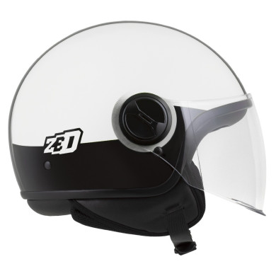 ZED C35 bílá černá - otevřený přilba ECE 22.06, 1150 g