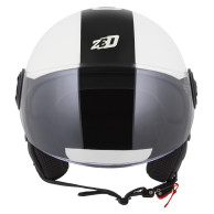 ZED C35 biały czarny – kask otwarty ECE 22.06, 1150 g